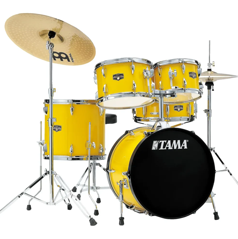 TAMA Imperialstar 5-Piece Complete Drum Set With 18" Bass Drum Electric Yellow