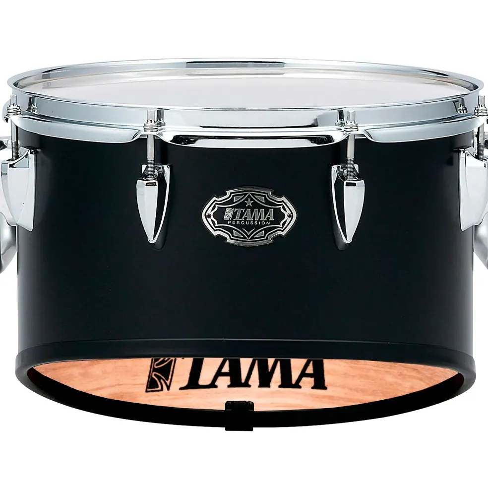 Tama Marching Fieldstar Marching Tenor Drum, Solo with Power Cut, Satin Black 14 x 11.5 in.