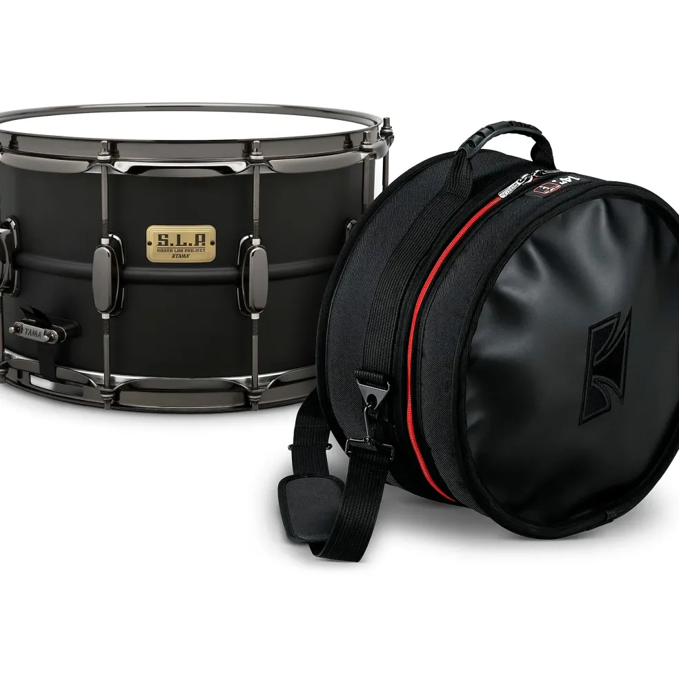 TAMA S.L.P. Big Black Steel Snare Drum With TAMA Bag