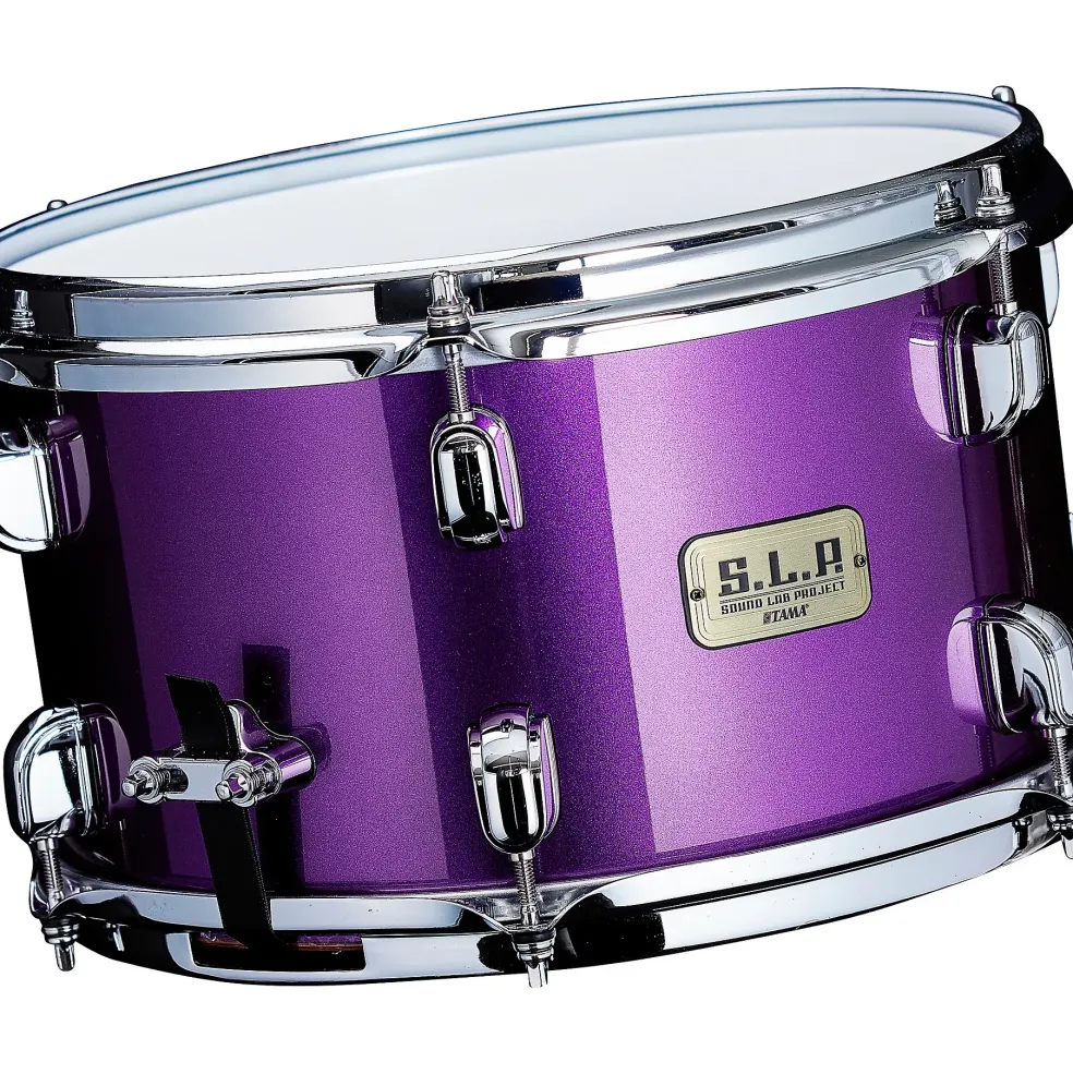 TAMA S.L.P. Mod Bubinga Snare Drum - Clay Aeschliman Artist Model 12 x 7 in. Galactic Purple