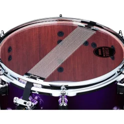 TAMA S.L.P. Mod Bubinga Snare Drum - Clay Aeschliman Artist Model 12 x 7 in. Galactic Purple