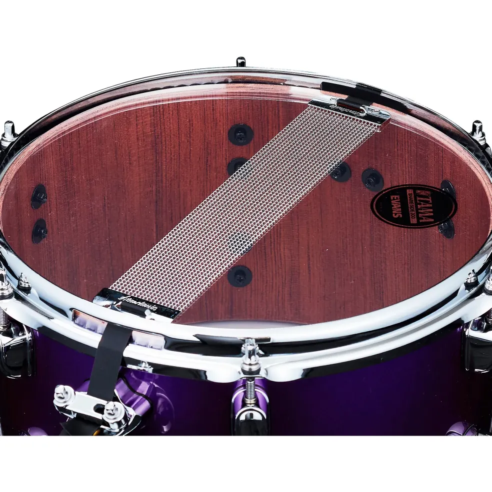 TAMA S.L.P. Mod Bubinga Snare Drum - Clay Aeschliman Artist Model 12 x 7 in. Galactic Purple