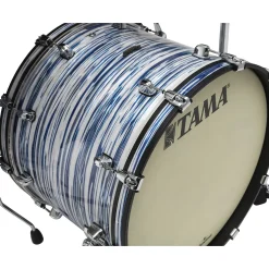 TAMA Starclassic Maple 3-Piece Shell Pack With 22" Bass Drum and Black Nickel Hardware Marine Shoreline Movingui Fade
