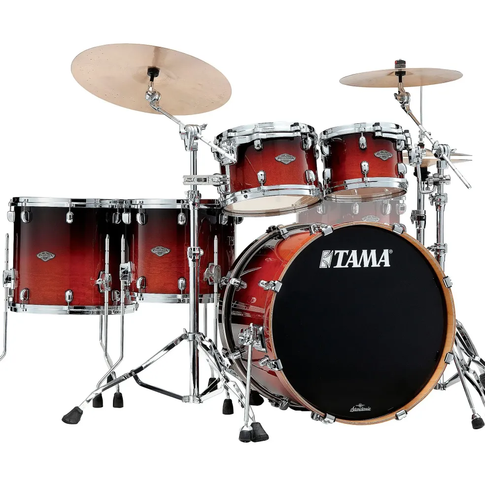 TAMA Starclassic Performer 5-Piece Shell Pack With 22" Bass Drum Dark Cherry Fade