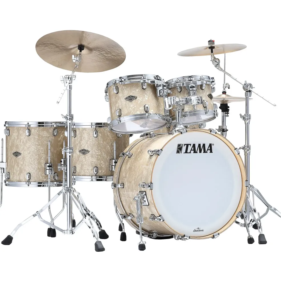 TAMA Starclassic Walnut/Birch 5-Piece Shell Pack with 22" Bass Drum Vintage Marine Pearl