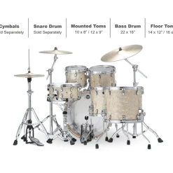 TAMA Starclassic Walnut/Birch 5-Piece Shell Pack with 22