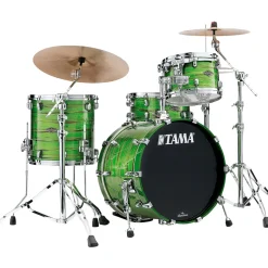 TAMA Starclassic Walnut/Birch 3-Piece Shell Pack with Chrome Hardware and 20 in. Bass Drum Lacquer Shamrock Oyster