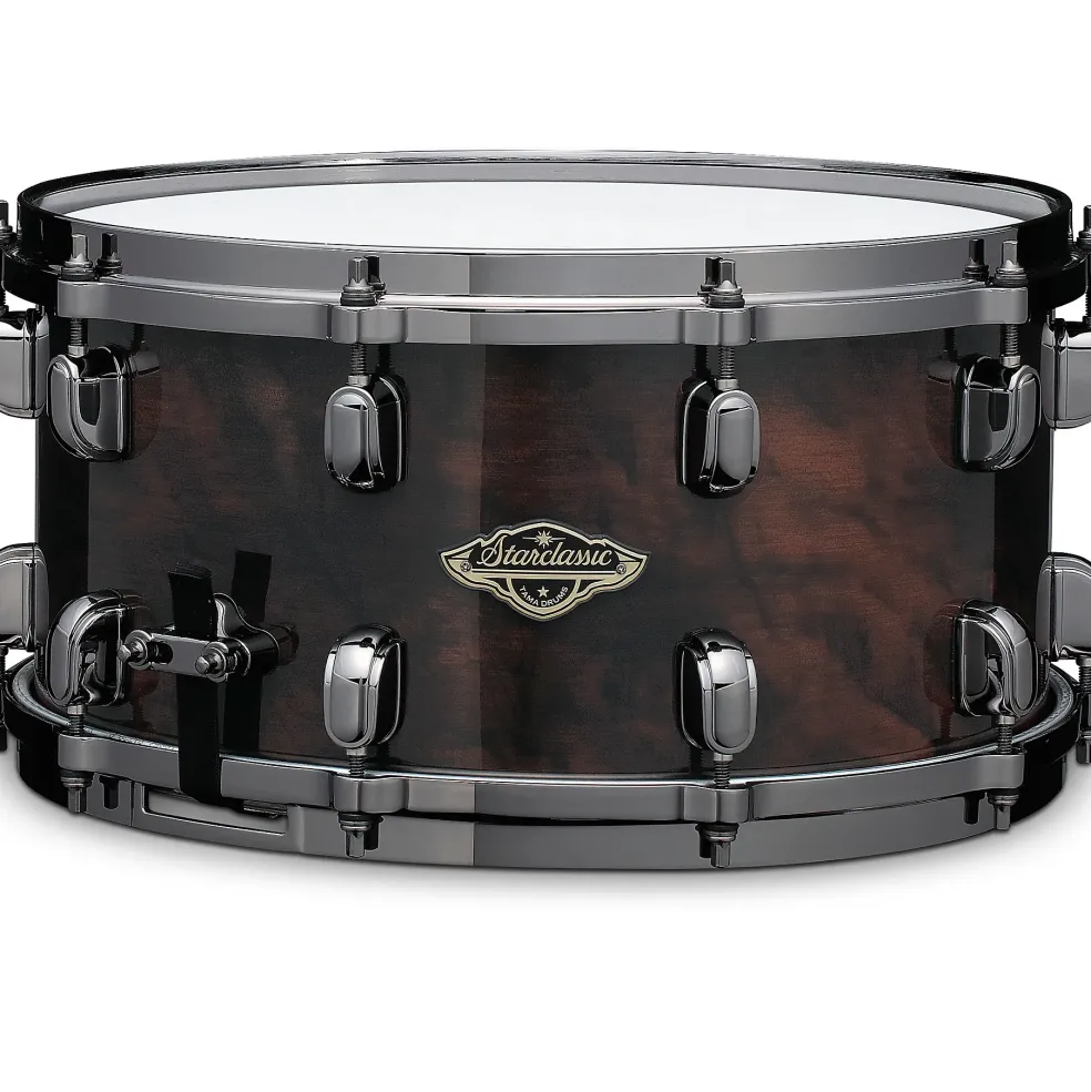 TAMA Starclassic Walnut/Birch Snare Drum With Chrome Shell Hardware 14 x 5 in. Gloss Black Walnut Burl