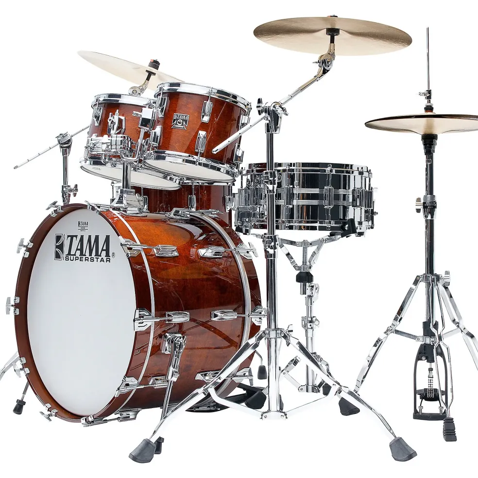 TAMA 50th Limited Superstar Reissue 4-Piece Shell Pack With 22" Bass Drum Super Mahogany
