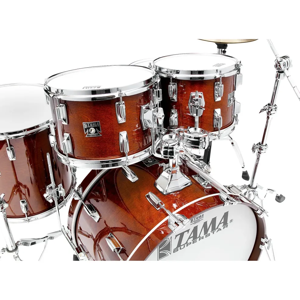 TAMA 50th Limited Superstar Reissue 4-Piece Shell Pack With 22" Bass Drum Super Mahogany