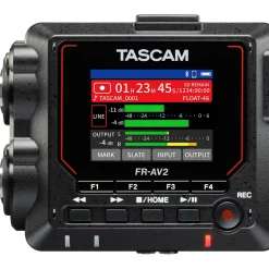 TASCAM FR-AV2 Compact 32-Bit Field Recorder & Timecode Generator with AK-BT2 Bluetooth Adapter