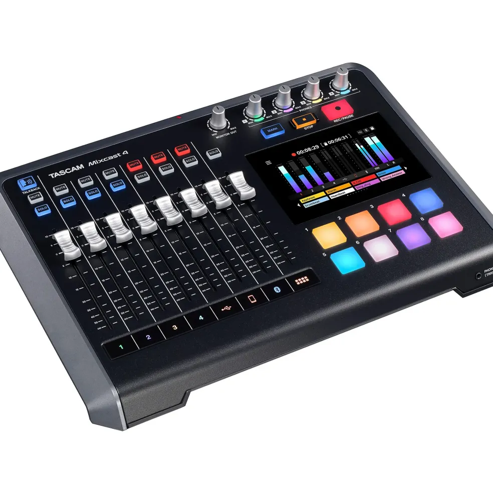 TASCAM Mixcast 4 Integrated Podcast Production Studio