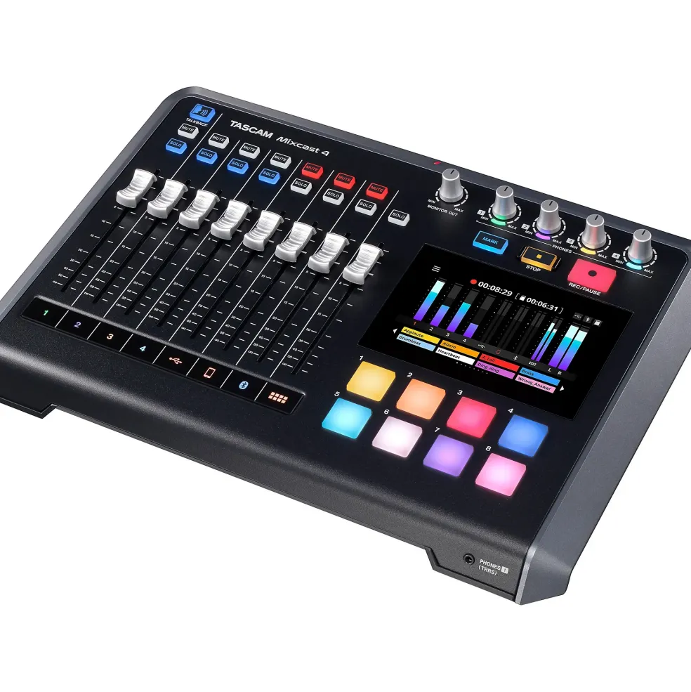 TASCAM Mixcast 4 Integrated Podcast Production Studio