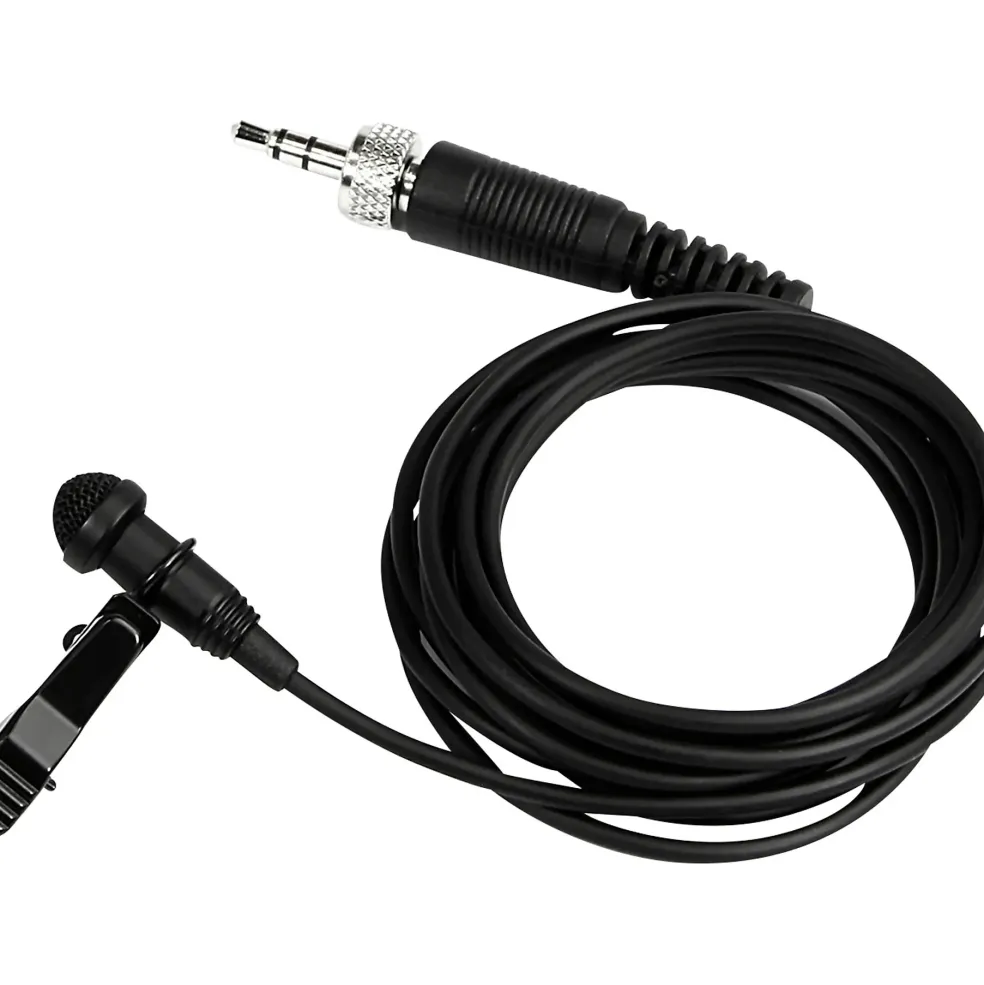 TASCAM TM-10LB Omnidirectional Lavalier Microphone with Screw Lock Connector Black
