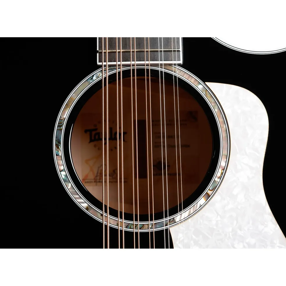 Taylor 657ce Doce Doble 12-String Grand Pacific Acoustic-Electric Guitar Black