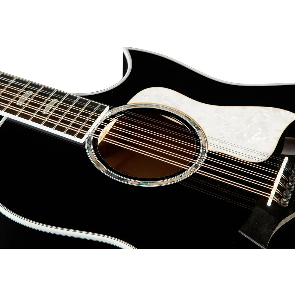 Taylor 657ce Doce Doble 12-String Grand Pacific Acoustic-Electric Guitar Black