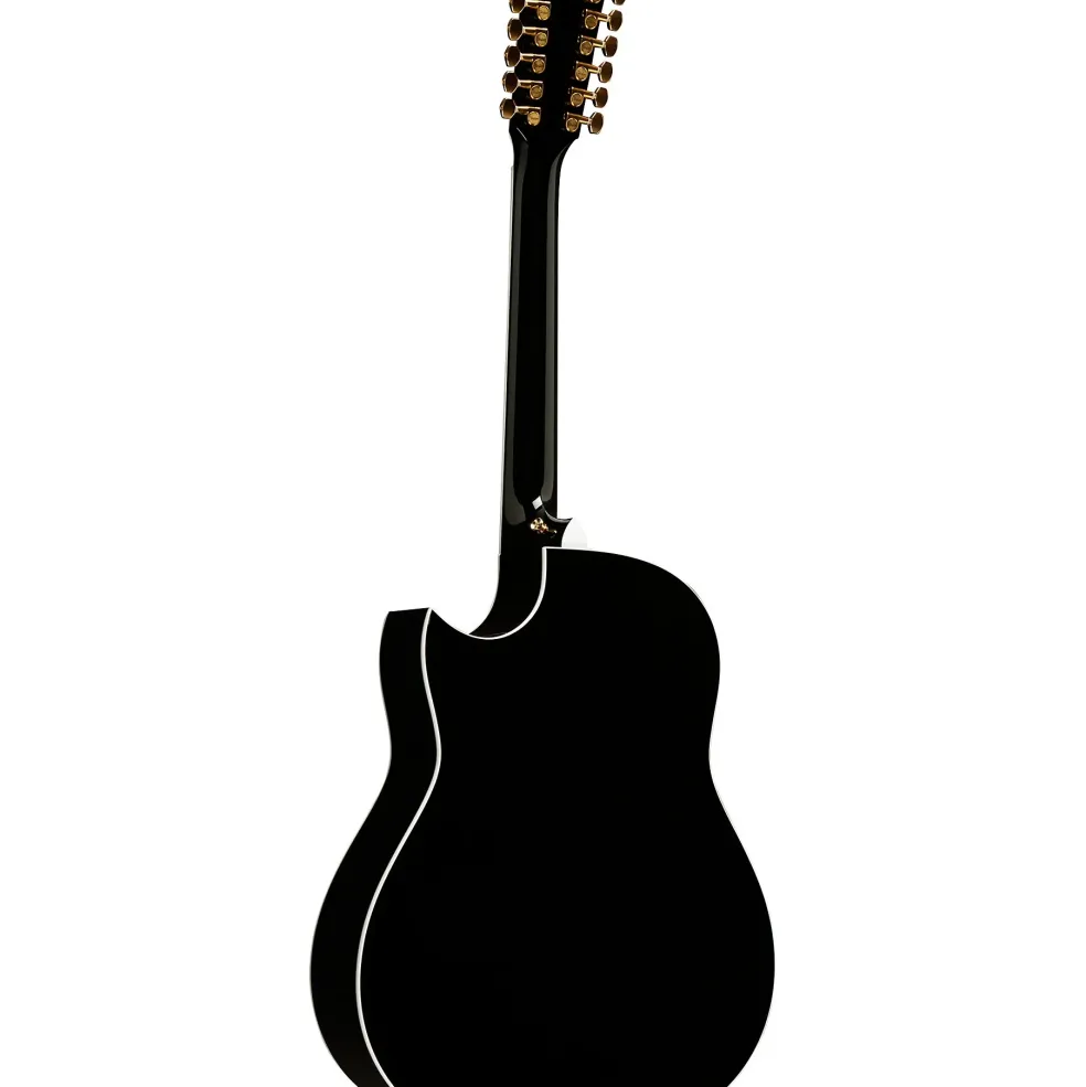 Taylor 657ce Doce Doble 12-String Grand Pacific Acoustic-Electric Guitar Black