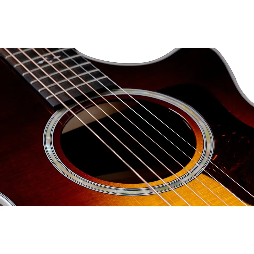 Taylor 412ce Grand Concert Acoustic-Electric Guitar Tobacco Sunburst