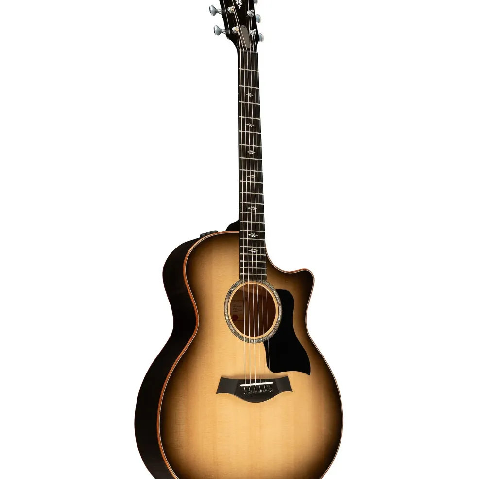 Taylor 614ce Special-Edition Grand Auditorium Acoustic-Electric Guitar Charcoal Edge Burst