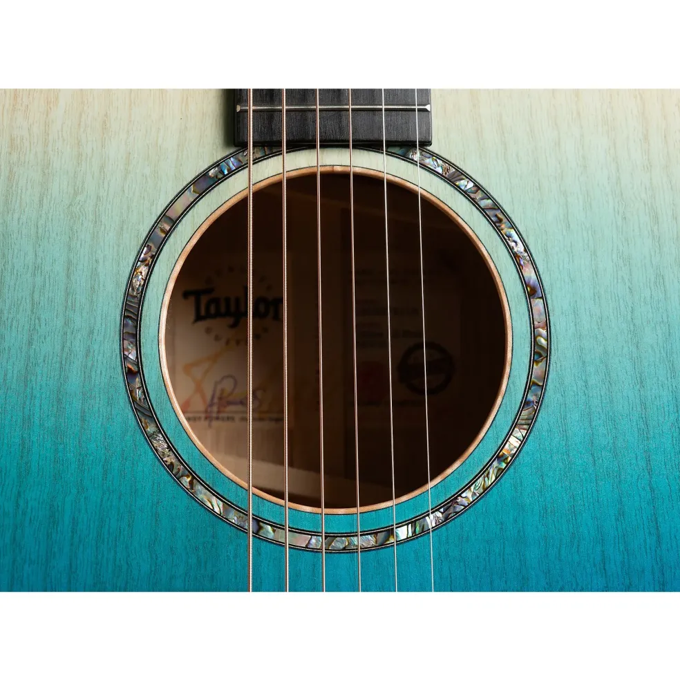 Taylor Custom All Urban Ash 12-Fret Grand Concert Acoustic-Electric Guitar Ombre Blue