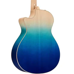 Taylor Custom All Urban Ash 12-Fret Grand Concert Acoustic-Electric Guitar Ombre Blue