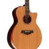 Taylor Custom Red Western Cedar-Red Ironbark Grand Auditorium Acoustic-Electric Guitar Red Mahogany