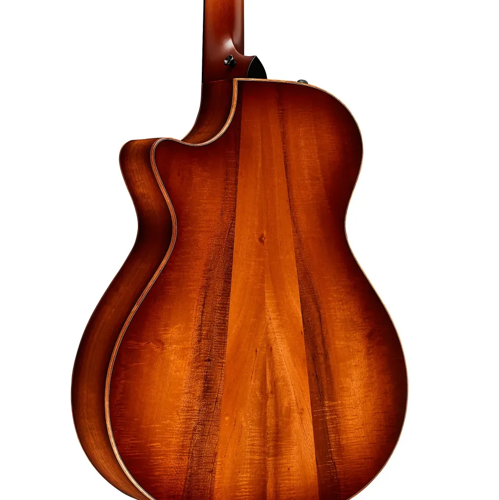 Taylor Custom Redwood-Figured Hawaiian Koa Grand Concert Acoustic-Electric Guitar Shaded Edge Burst
