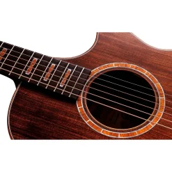 Taylor Custom Redwood-Figured Hawaiian Koa Grand Concert Acoustic-Electric Guitar Shaded Edge Burst