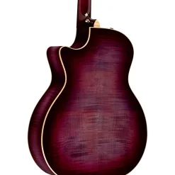 Taylor Custom Sitka Spruce-Flamed Maple Grand Auditorium Acoustic-Electric Guitar Lilac Wine