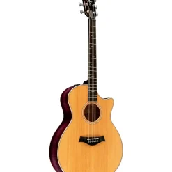 Taylor Custom Sitka Spruce-Flamed Maple Grand Auditorium Acoustic-Electric Guitar Lilac Wine