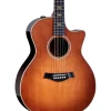 Taylor Custom Torrefied Sitka Spruce-East Indian Rosewood Grand Auditorium Acoustic-Electric Guitar Wild Honey Burst