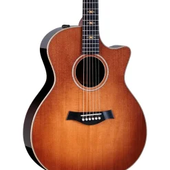 Taylor Custom Torrefied Sitka Spruce-East Indian Rosewood Grand Auditorium Acoustic-Electric Guitar Wild Honey Burst