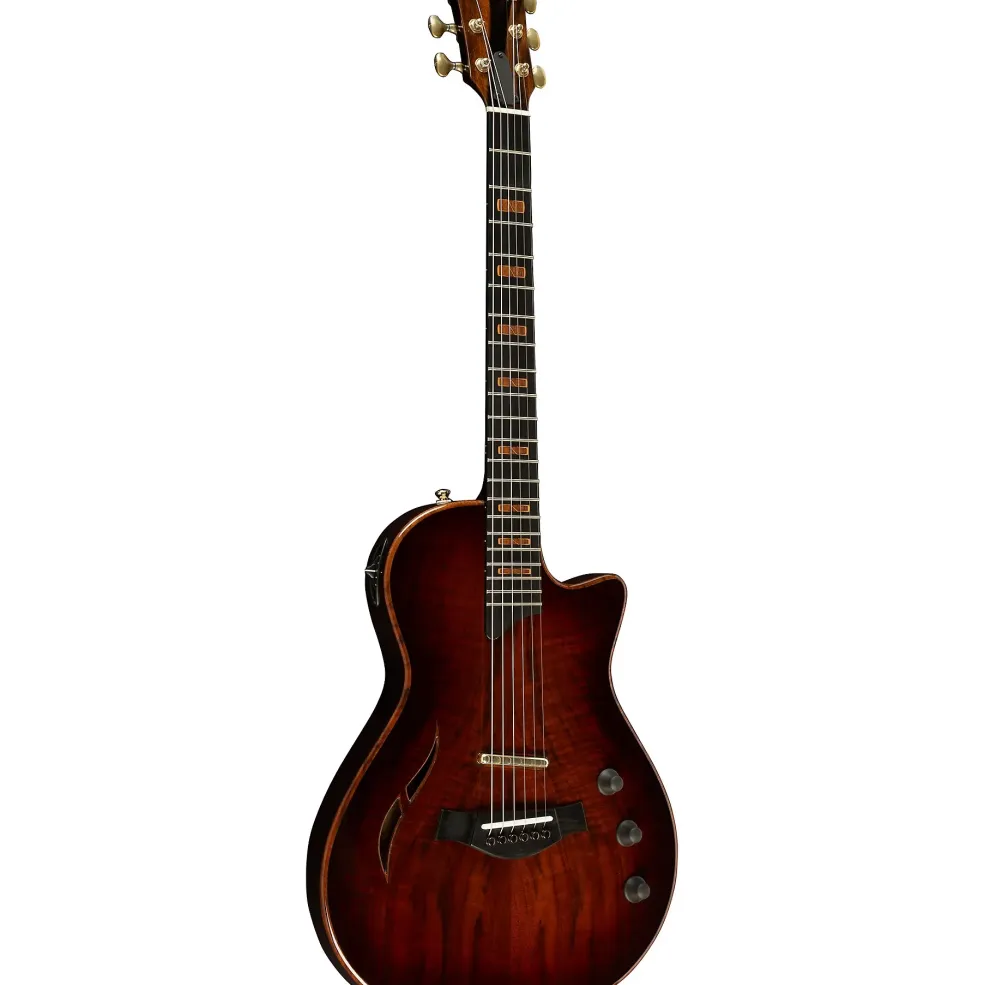 Taylor Custom T5z Figured Walnut-Urban Ash Acoustic-Electric Guitar Shaded Edge Burst