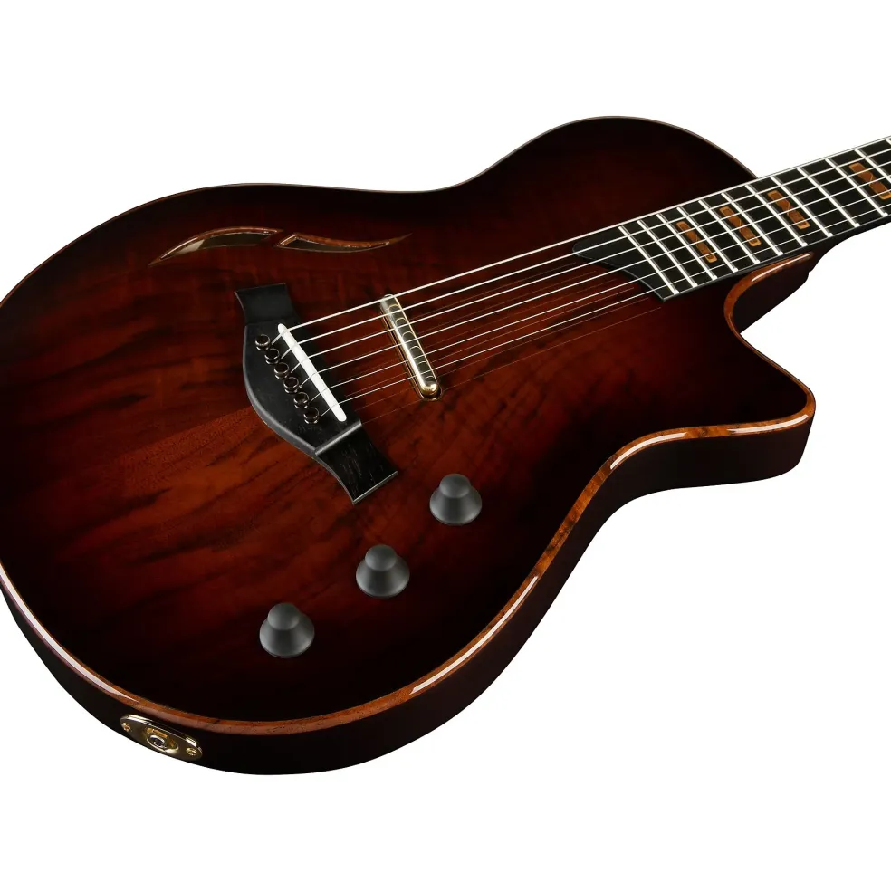 Taylor Custom T5z Figured Walnut-Urban Ash Acoustic-Electric Guitar Shaded Edge Burst