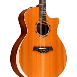 Taylor Custom Western Red Cedar-Grafted Walnut Grand Auditorium Acoustic-Electric Guitar Shaded Edge Burst