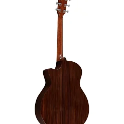 Taylor Custom Western Red Cedar-East Indian Rosewood Grand Auditorium Acoustic-Electric Guitar Brown Sugar Mocha