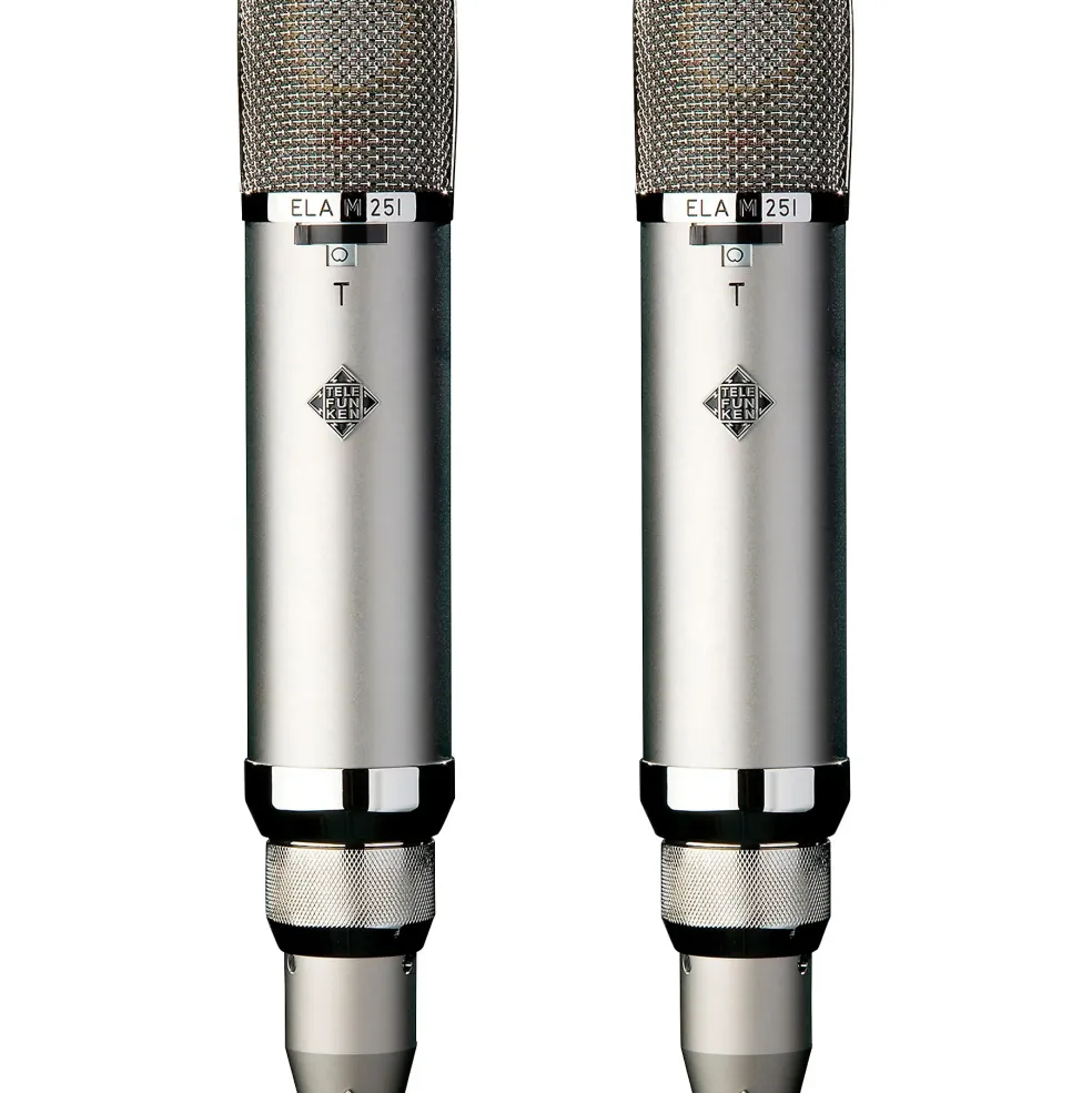 TELEFUNKEN ELA M 251T Stereo Set Tube Condenser Microphones With CK12 Capsules, Edge-Terminated Membranes