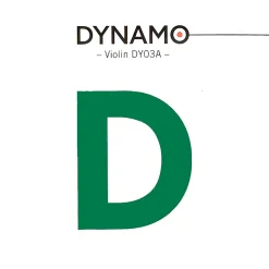 Thomastik Dynamo Series Violin D String 4/4 Size Silver Wound, Medium Gauge, Ball End