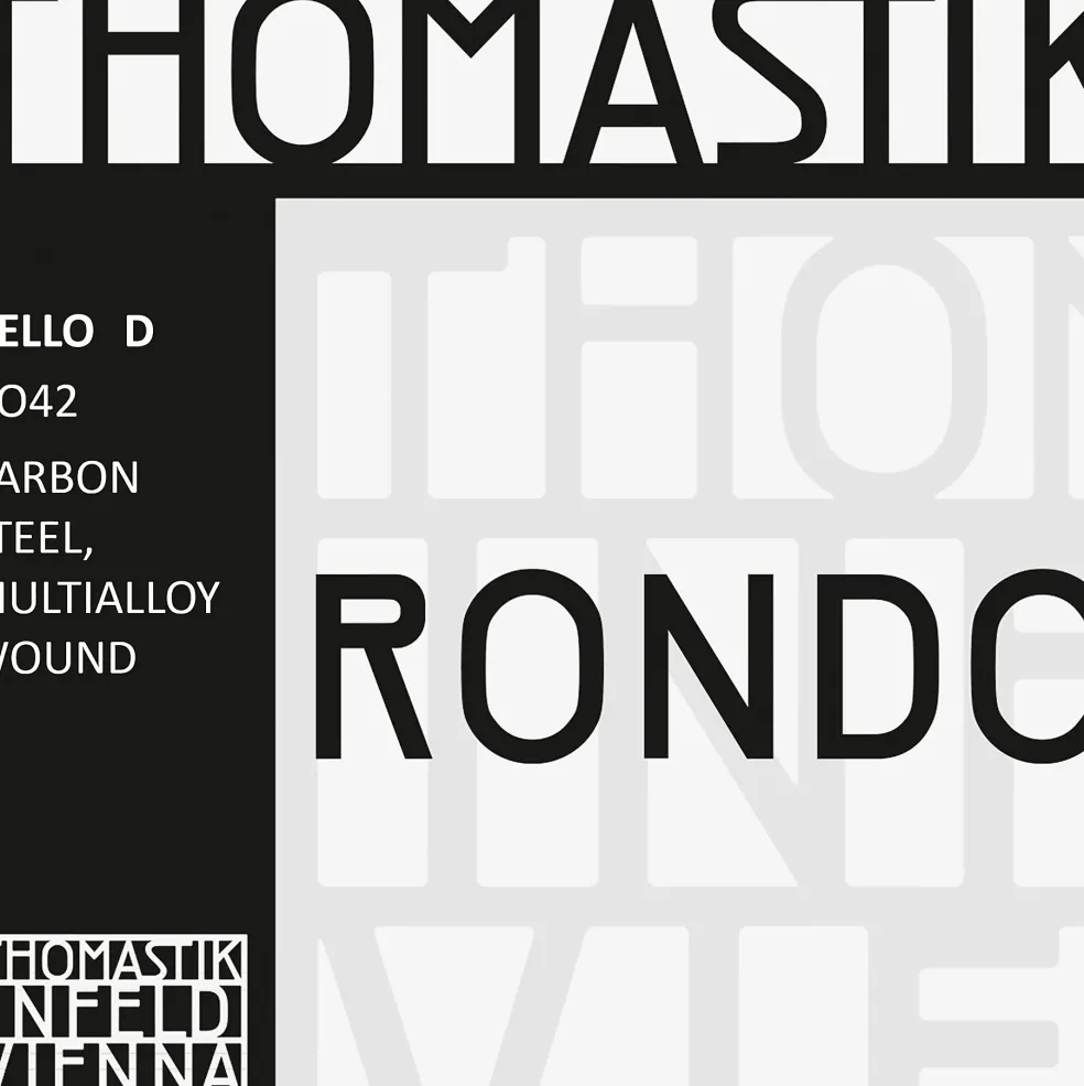 Thomastik Rondo Cello D String 4/4 Size, Medium