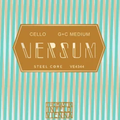 Thomastik Versum Tungsten G and C Cello String Combo Pack 4/4 Size, Medium