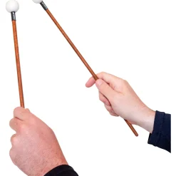 Timber Drum Company Hard Poly Mallets With Solid Hardwood Handles Birch Handles