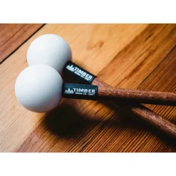 Timber Drum Company Hard Poly Mallets With Solid Hardwood Handles Birch Handles
