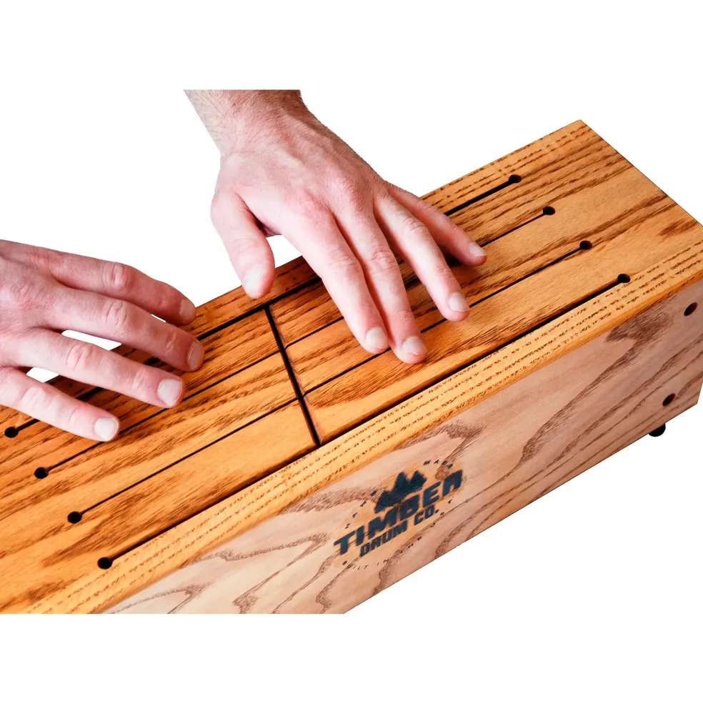 Timber Drum Company Slit Tongue Log Drum with Mallets