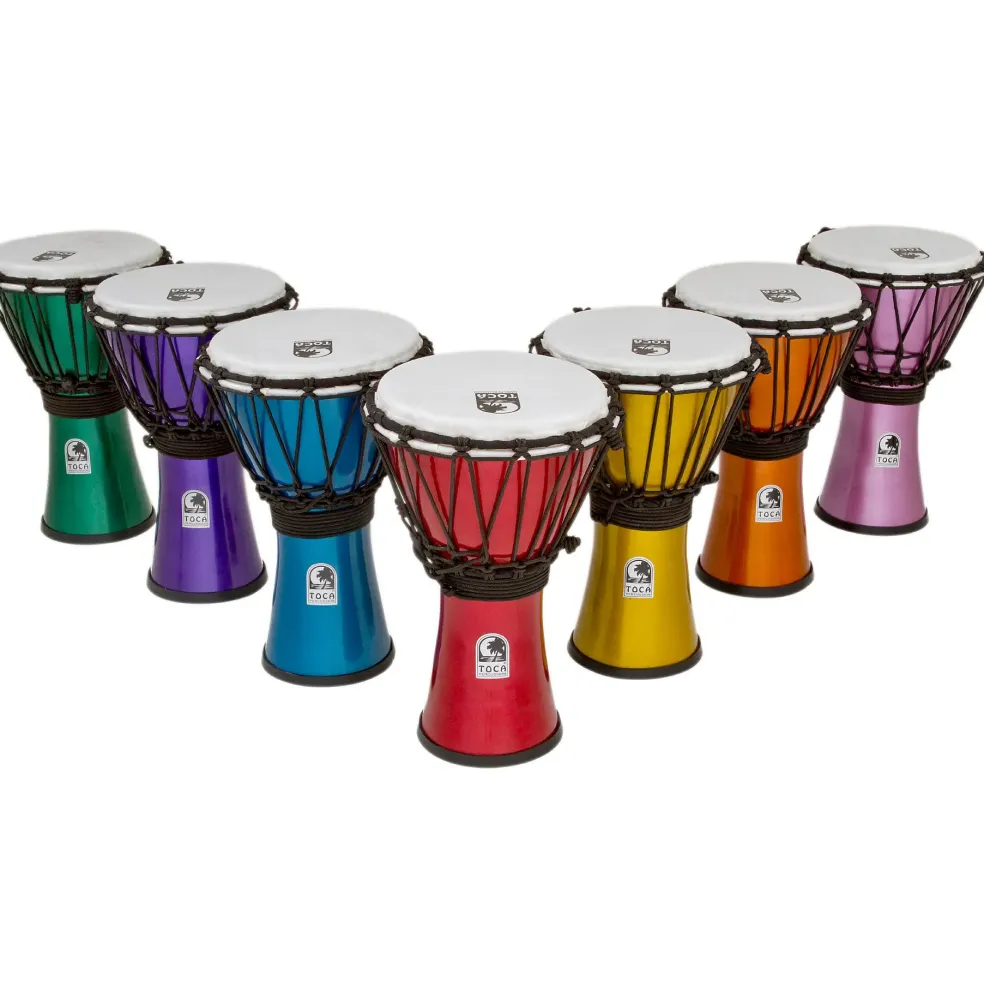 Toca Freestyle ColorSound Djembe Set of 7 7 in.