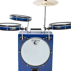 Toca KickBoxx Pro Suitcase Drum Set Cobalt Blue