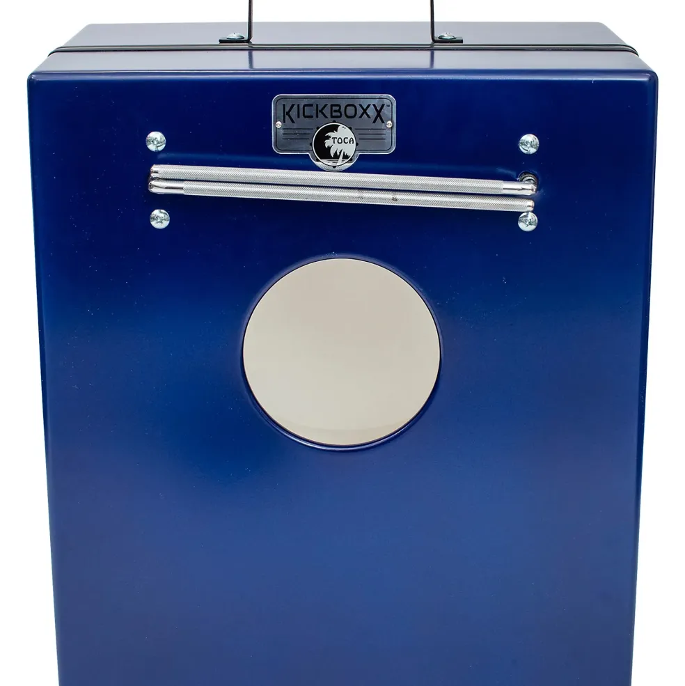 Toca KickBoxx Pro Suitcase Drum Set Cobalt Blue