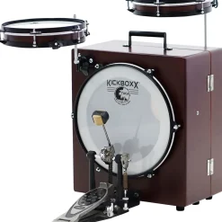 Toca KickBoxx Suitcase Drum Set Brown