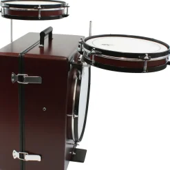 Toca KickBoxx Suitcase Drum Set Brown