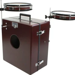 Toca KickBoxx Suitcase Drum Set Brown