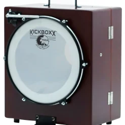 Toca KickBoxx Suitcase Drum Set Brown